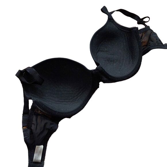 Wacoal Size 32DDD T-Shirt Bra Underwire Lined Cups Black Comfort Basic - Picture 5 of 5
